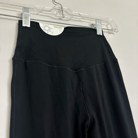 OFFLINE By Aerie Real Me High Waisted Crossover Rib Super Flare Legging S Short - Picture 7 of 16